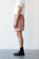 Harago - Stripe Shorts - Maroon - Canoe Club