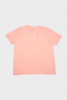 Velva Sheen - Short Sleeve Henley - Orange Pigment Dye - Canoe Club