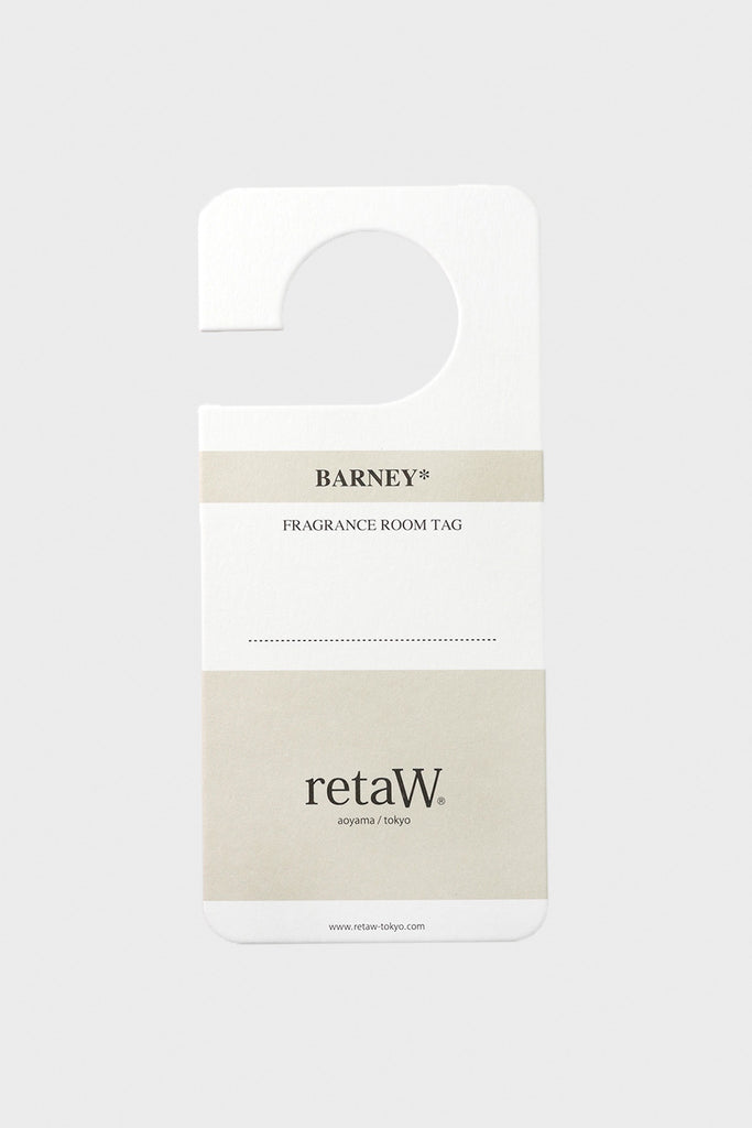 retaW - Fragrance Room Tag - Barney - Canoe Club