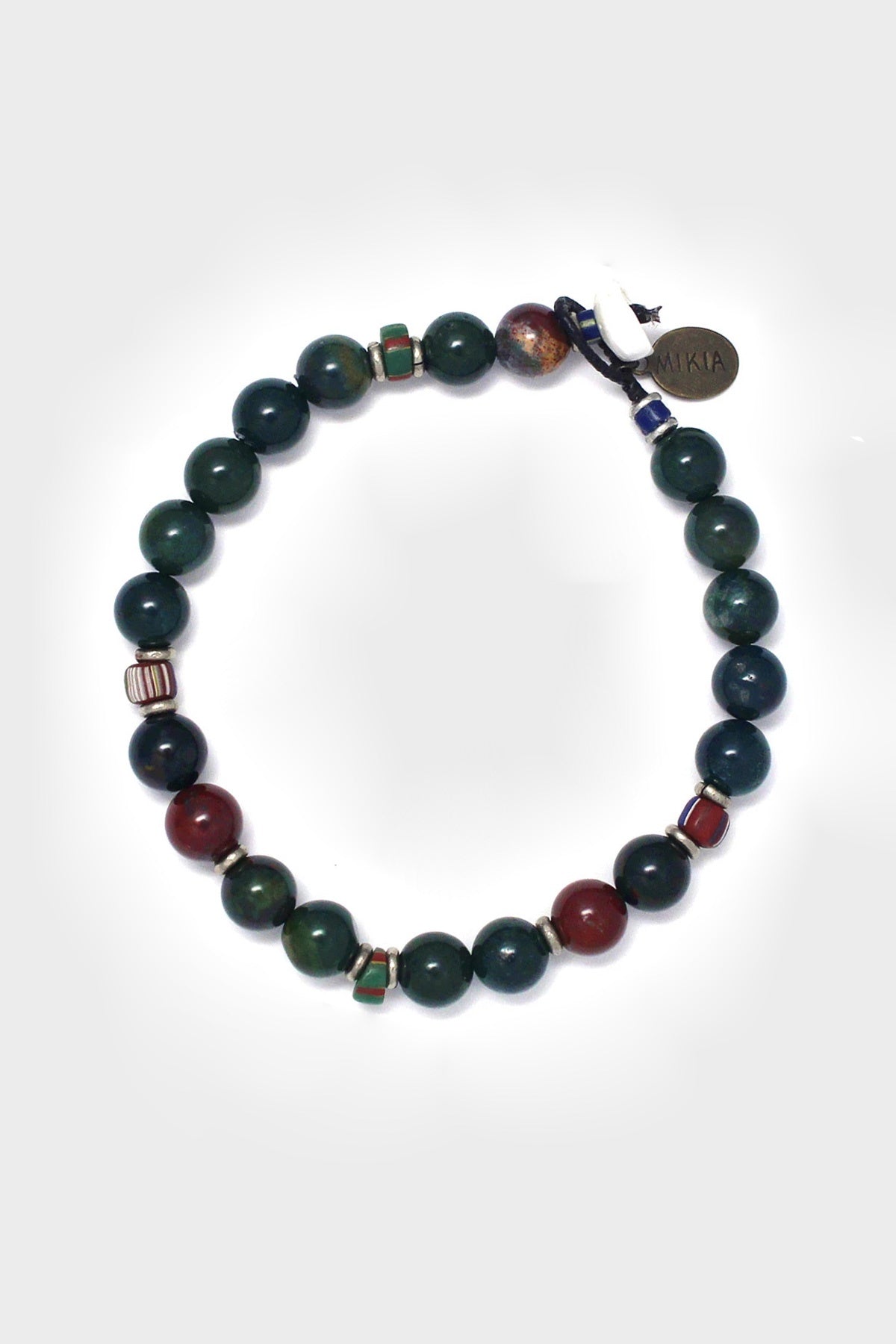 Mikia - Large Blood Stone Bracelet - Canoe Club