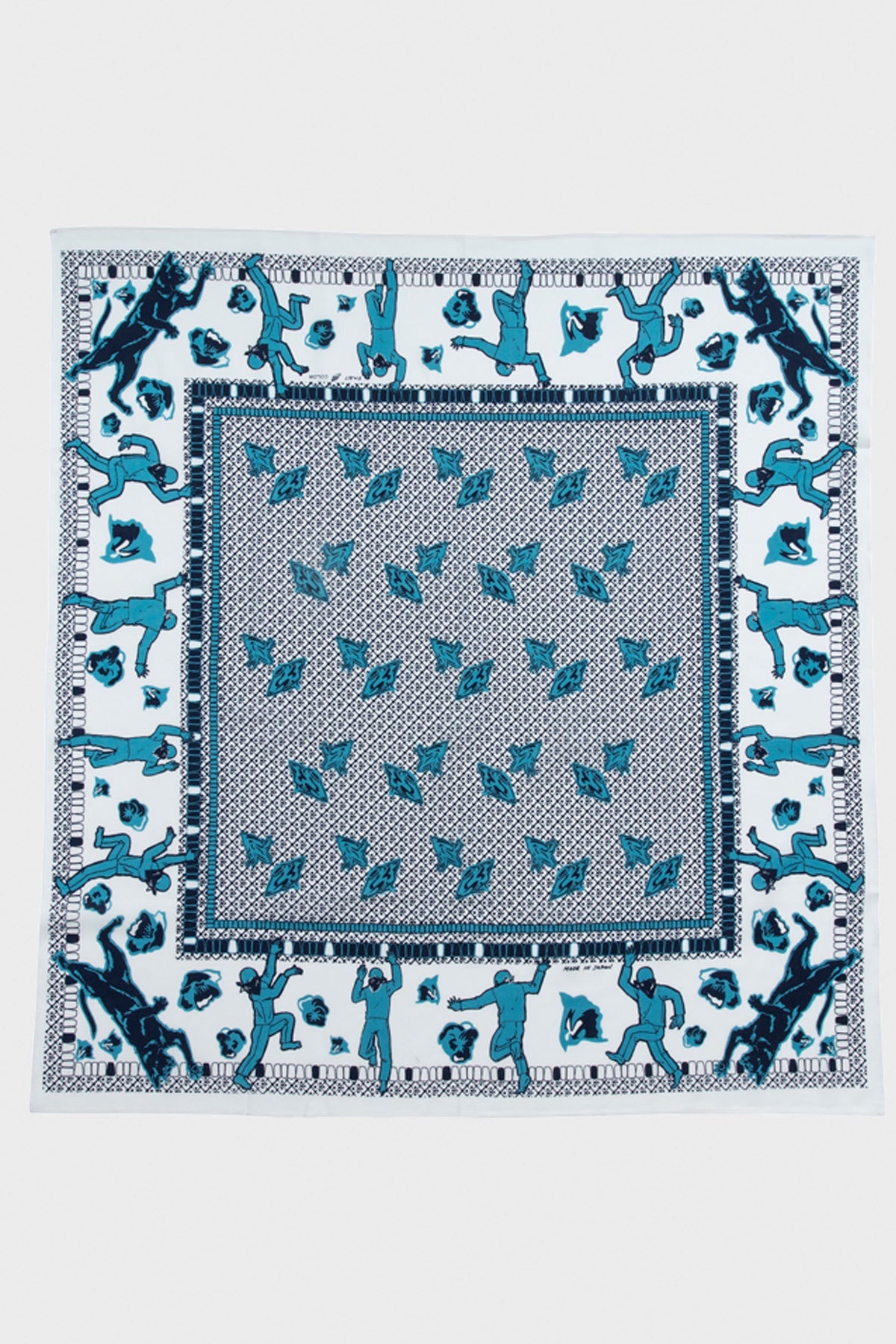 One Ear Brand - "Eejyanaika" Bandana - White Indigo - Canoe Club