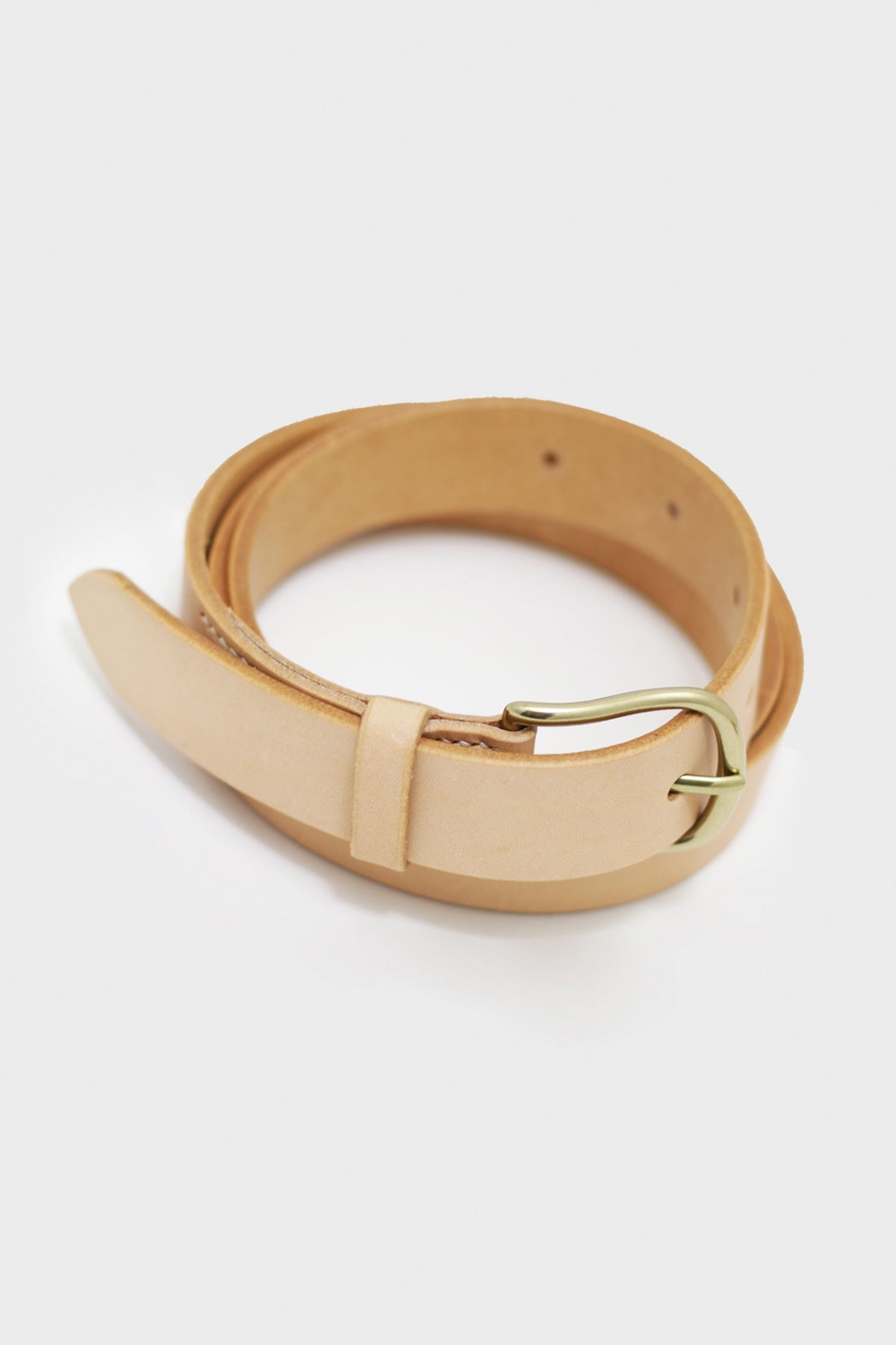 Laperruque - Belt - Natural Leather and Brass Buckle - Canoe Club