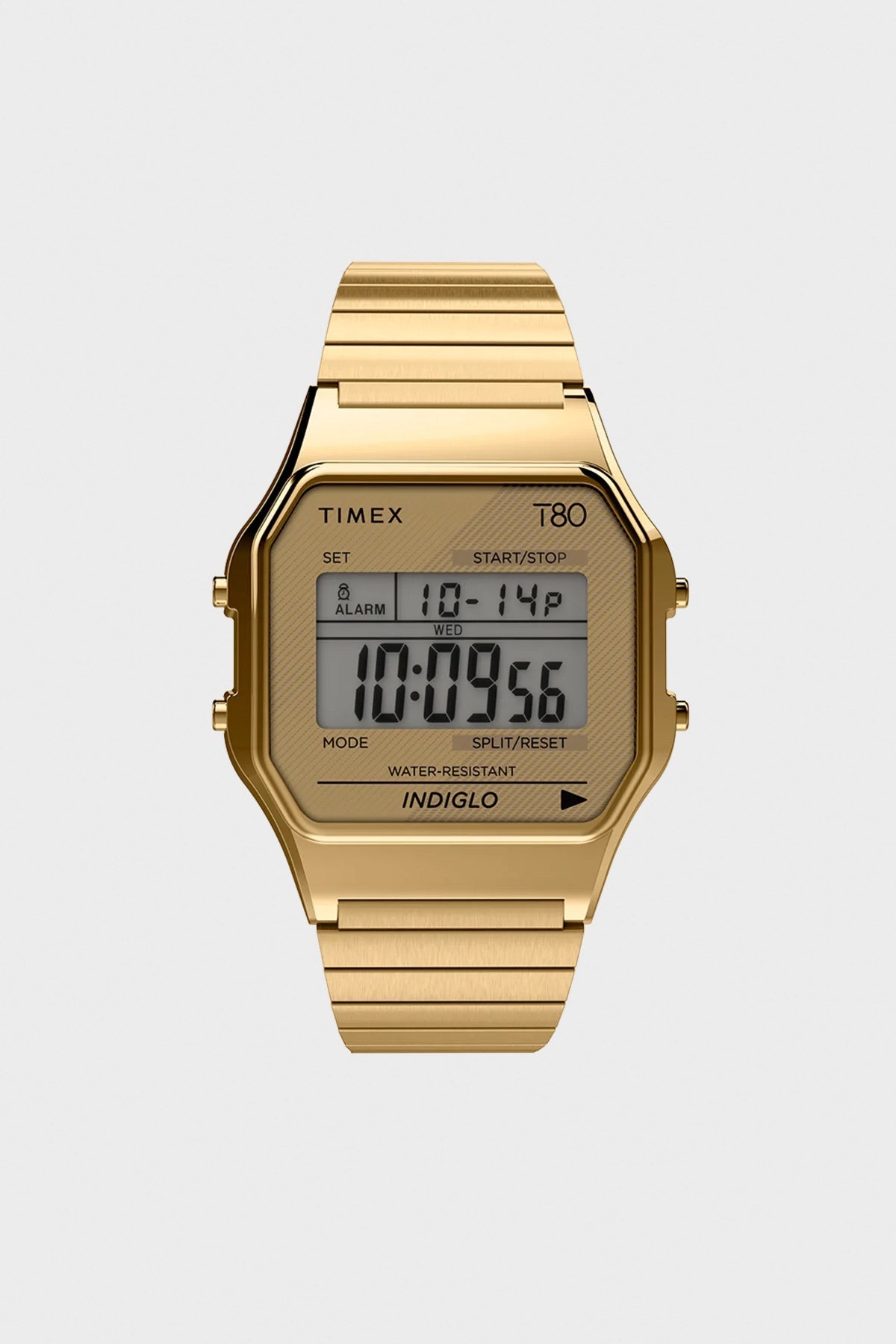 Timex - Timex T80 34mm Stainless Steel Bracelet Watch - Gold Tone - Canoe Club