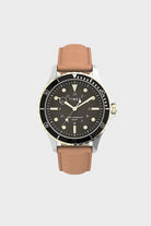 Timex - Navi XL Leather Strap Watch - Stainless/Tan/Black - Canoe Club