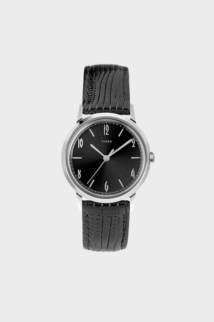 Timex - Marlin Hand-Wound Watch - Black/Black/Silver-Tone - Canoe Club