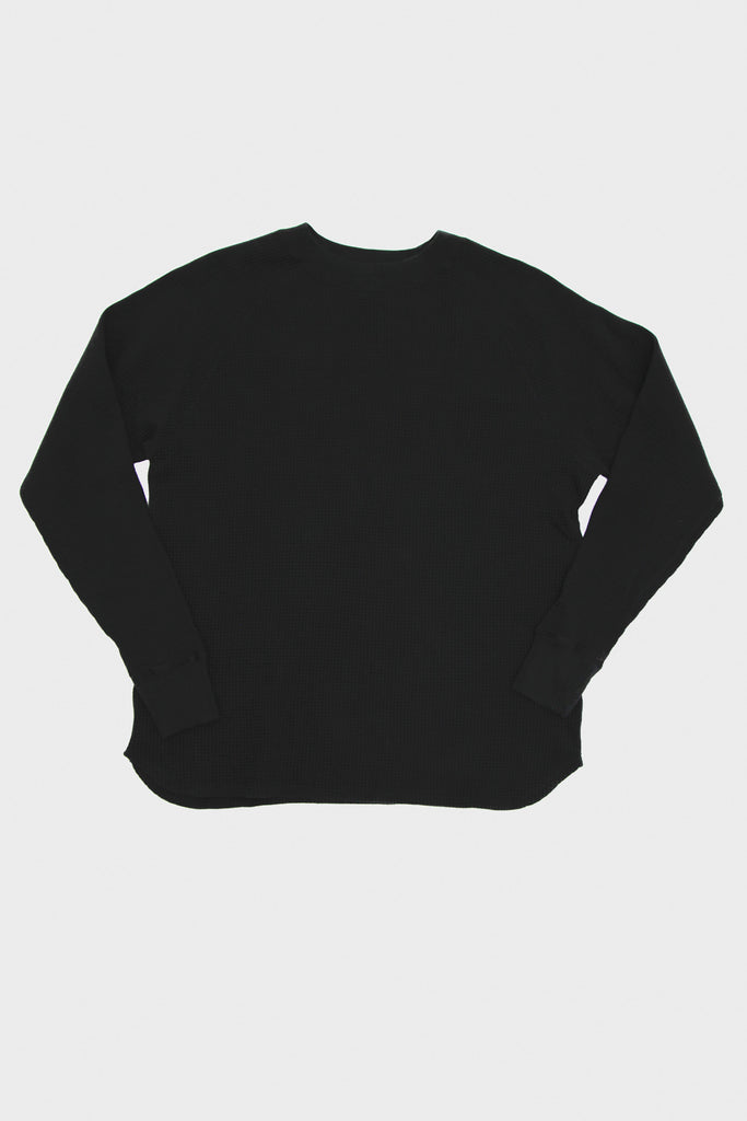 Lady White Co. - Raglan Thermal - Black - Canoe Club