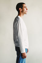 Comme des Garçons PLAY - Red Heart Long Sleeve T-Shirt - White - Canoe Club