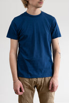 Velva Sheen - Short Sleeve Rolled Tee - Blue - Canoe Club