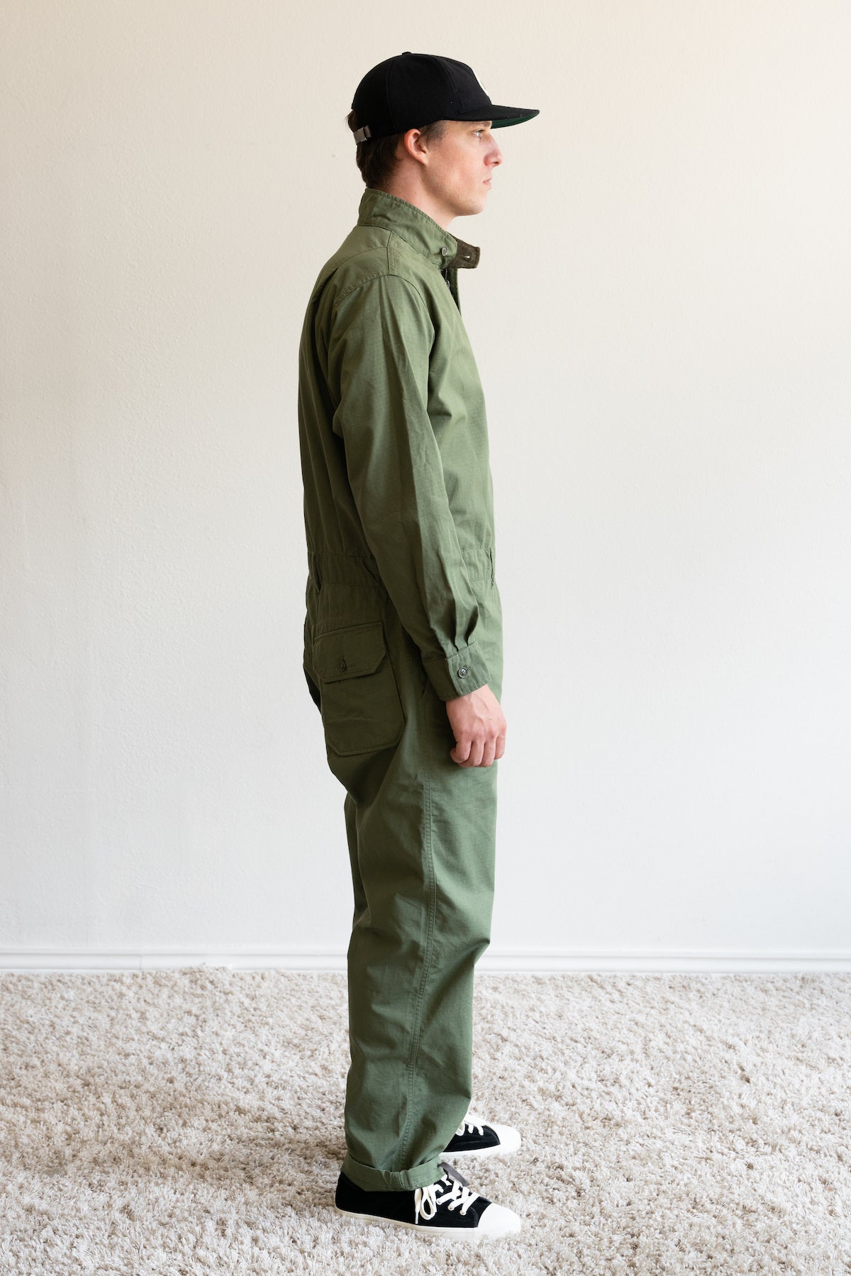 Racing Suit - Olive Cotton Ripstop