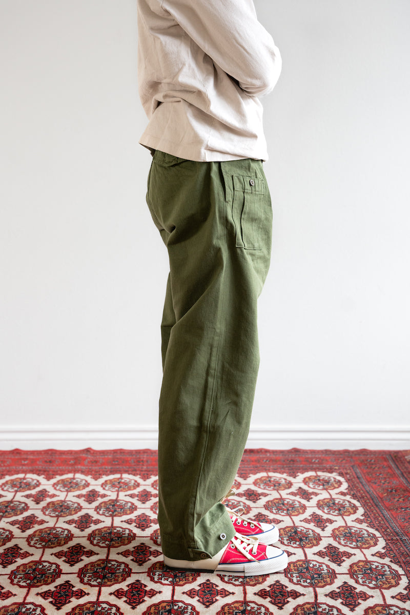 Nigel Cabourn British Army Pants | Vintage Twill | Green | Canoe Club