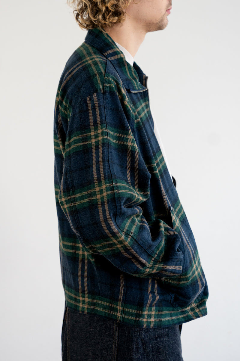 JK-53 Short Flight Jacket - Navy Check