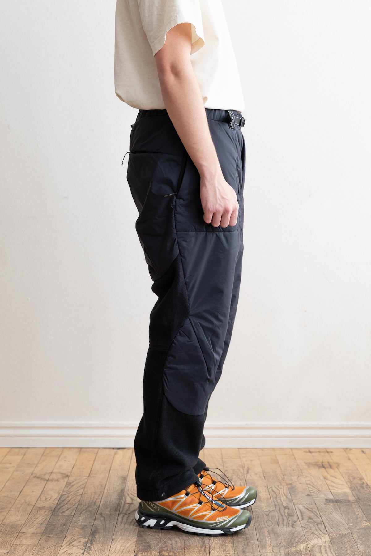 And Wander Top Fleece Pants | Black | Canoe Club