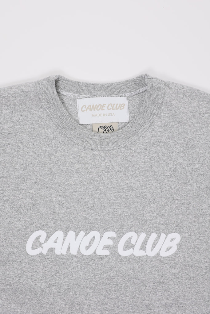 Canoe Club Collaborations - Shop Tee Center Logo - Heather Grey - Canoe Club