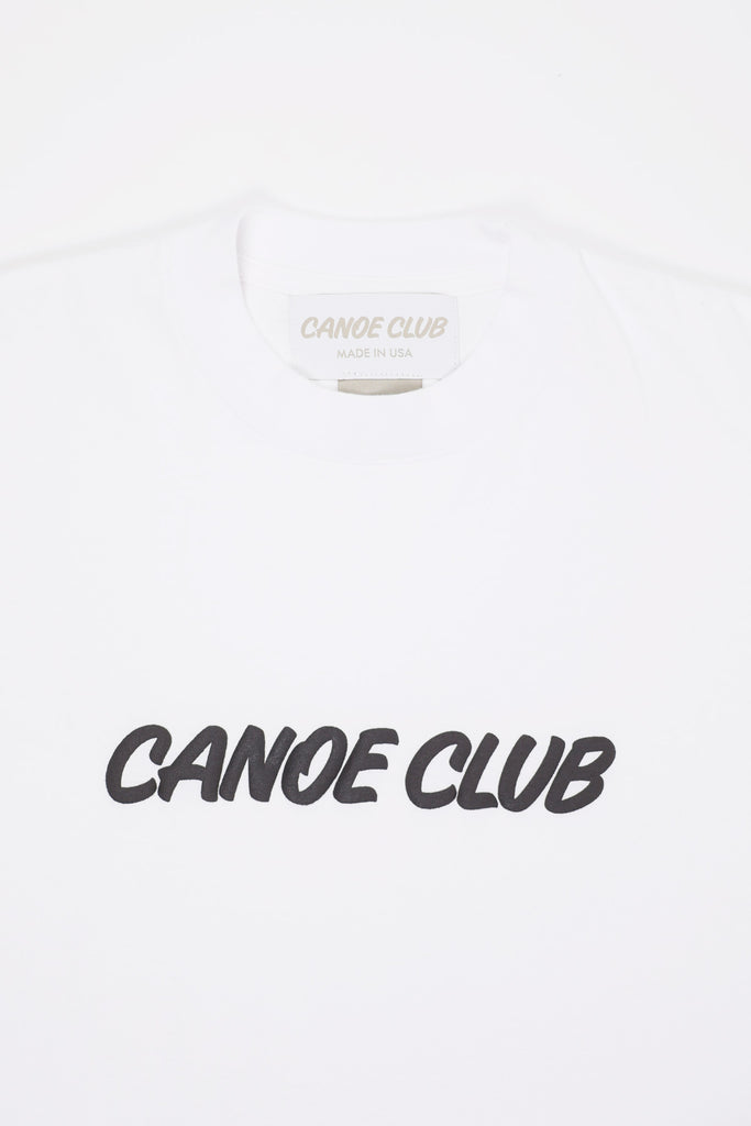 Canoe Club Collaborations - Shop Tee Center Logo - White - Canoe Club