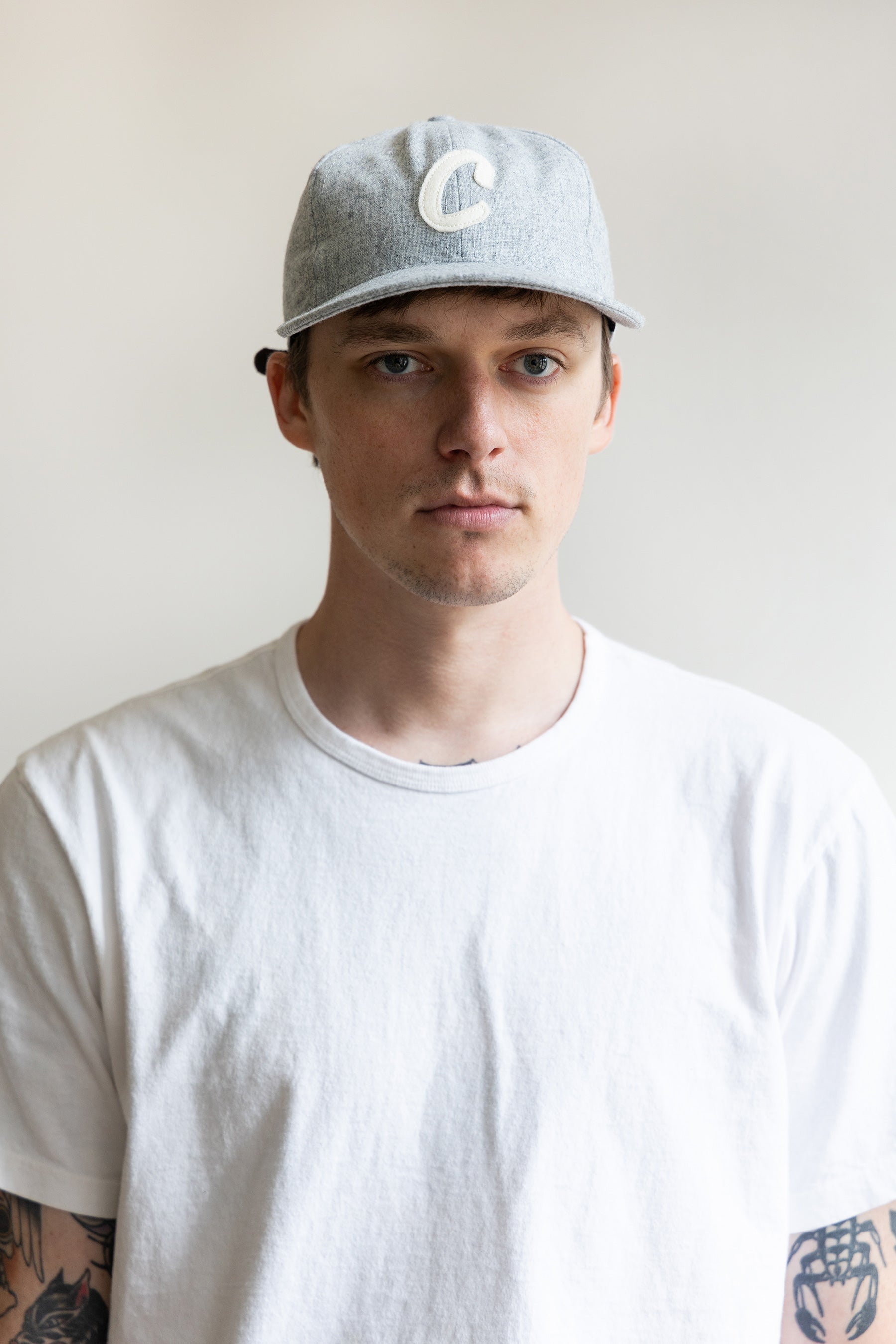 Canoe Club Collaborations - Canoe Club x Ebbets Field Ball Cap - Heather Grey - Canoe Club