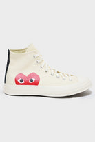 Comme des Garçons PLAY - CdG PLAY x Converse Chuck Taylor Hi - Beige - Canoe Club