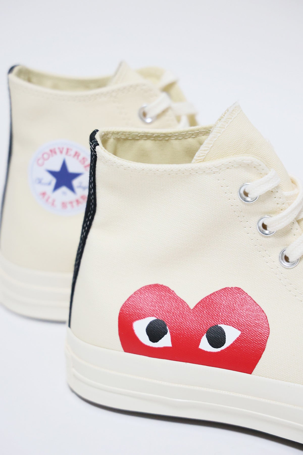 Comme des Garçons PLAY - CdG PLAY x Converse Chuck Taylor Hi - Beige - Canoe Club