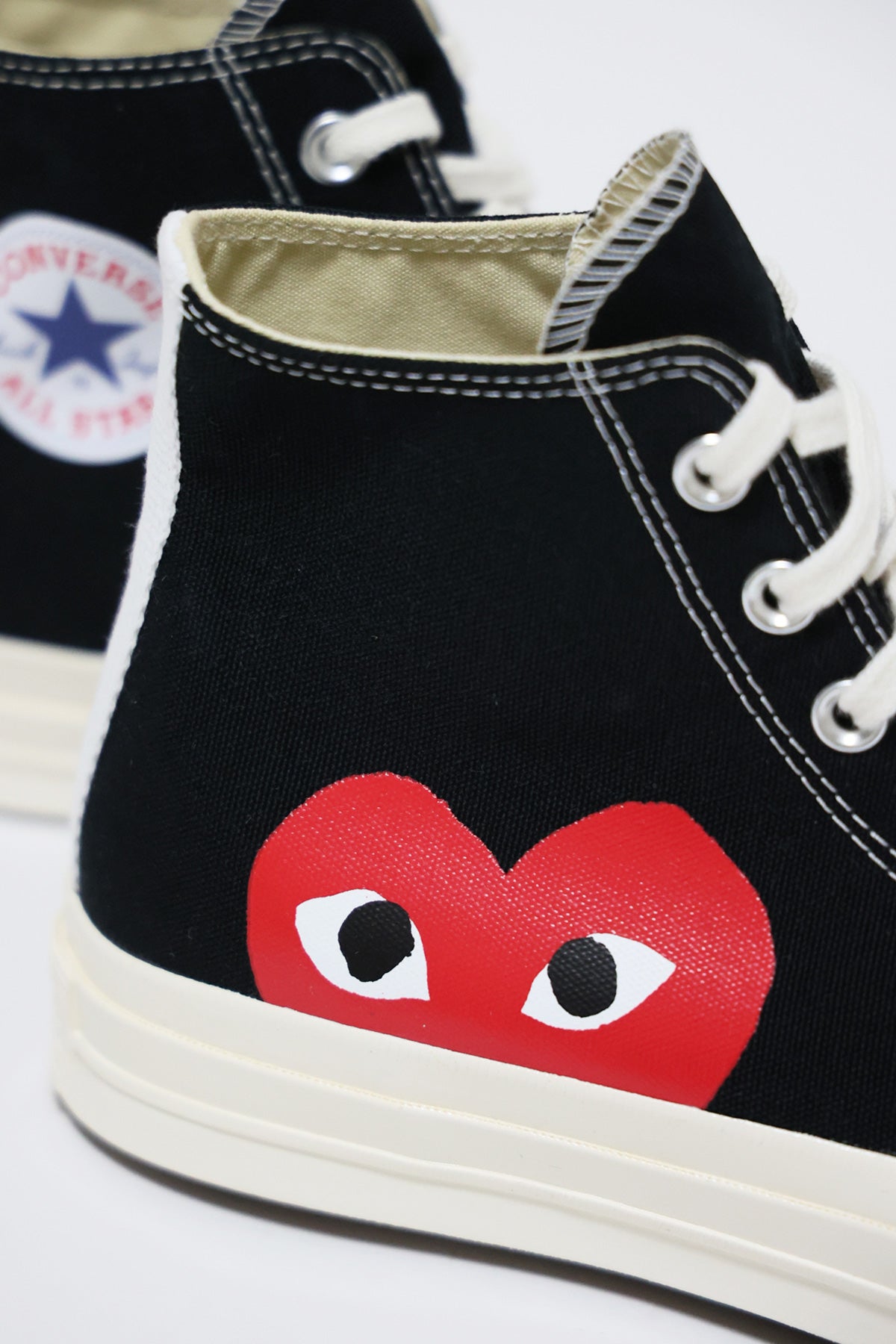 Comme des Garçons PLAY - CdG PLAY x Converse Chuck Taylor Hi - Black - Canoe Club