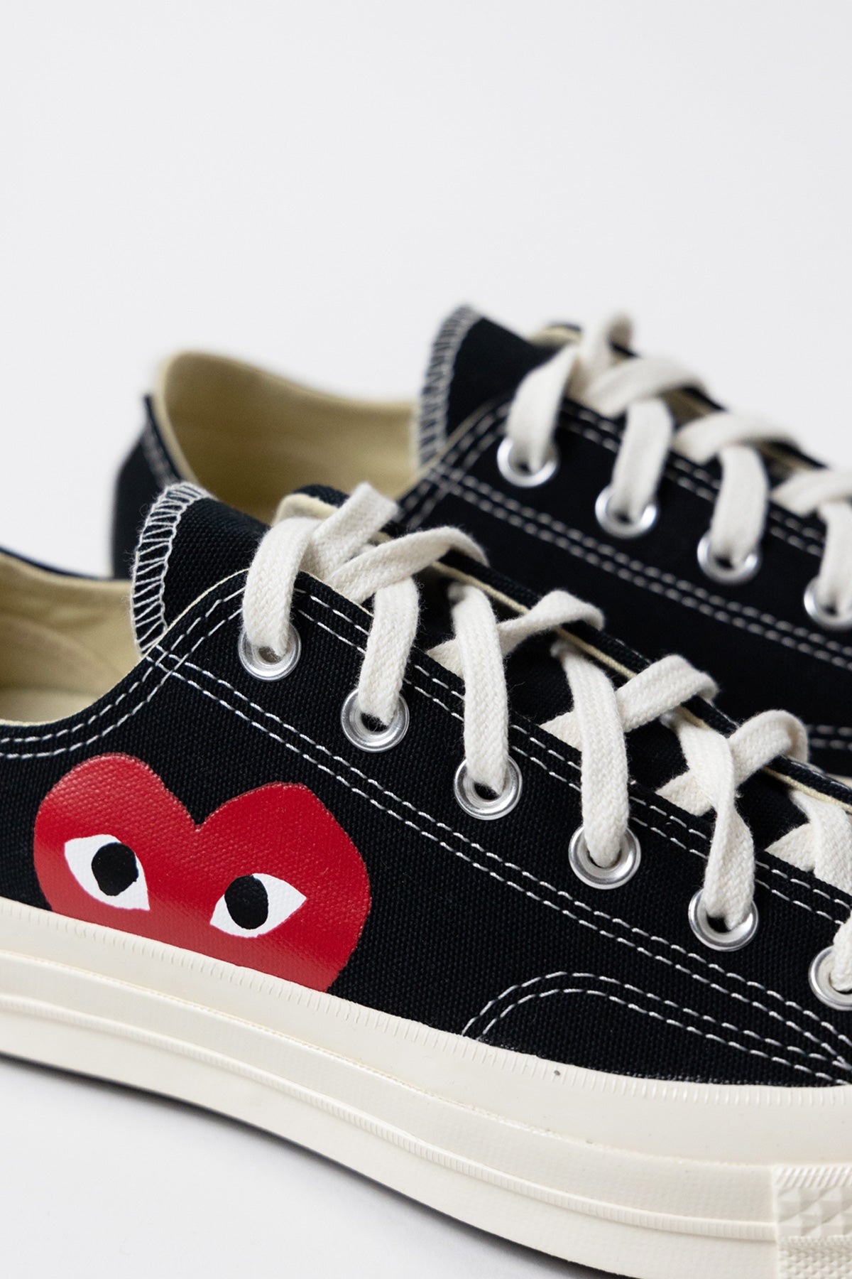 Comme des Garçons PLAY - CdG PLAY x Converse Chuck Taylor Lo - Black - Canoe Club