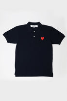 Comme des Garçons PLAY - Red Heart Polo - Navy - Canoe Club