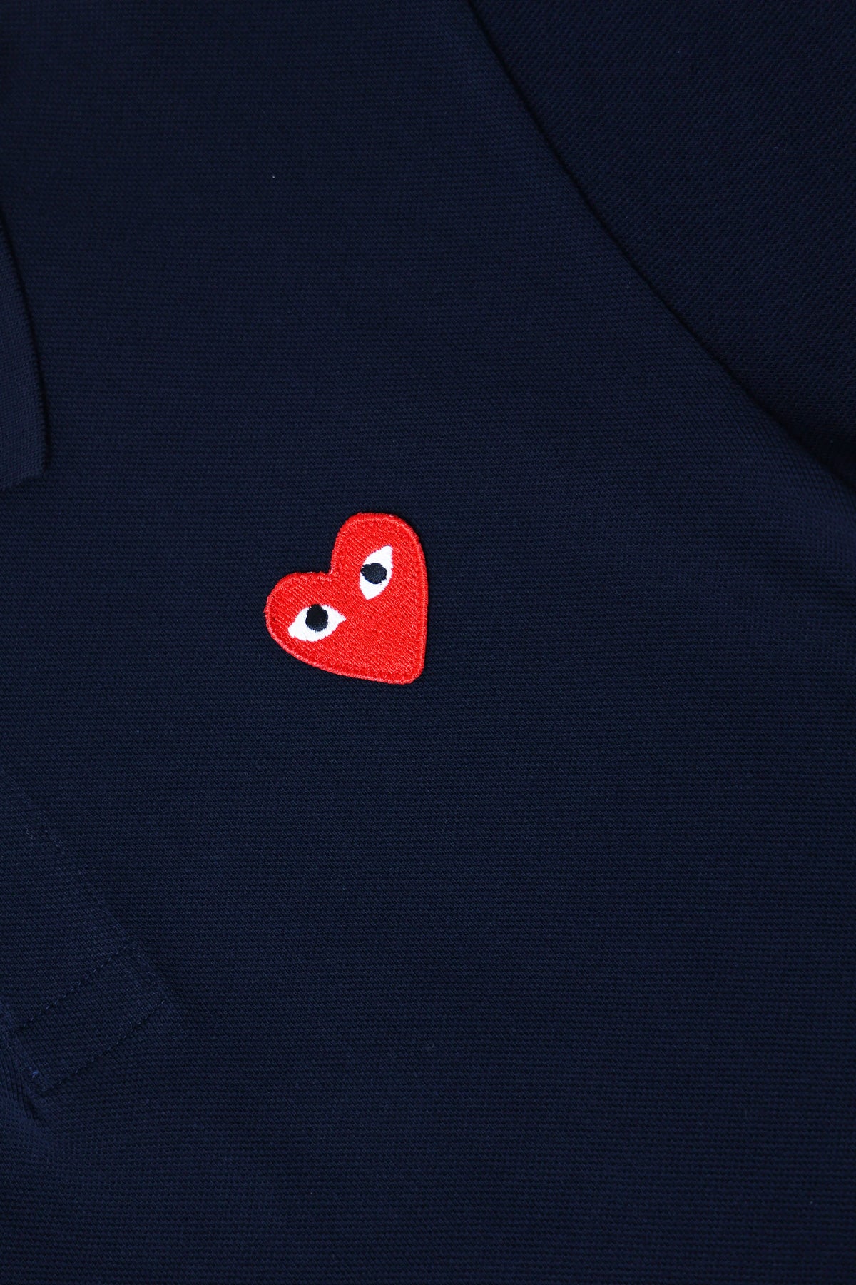 Comme des Garçons PLAY - Red Heart Polo - Navy - Canoe Club