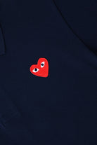 Comme des Garçons PLAY - Red Heart Polo - Navy - Canoe Club