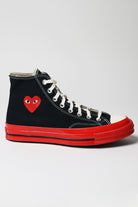 Comme des Garçons PLAY - CdG PLAY x Converse Red Sole Hi - Black - Canoe Club