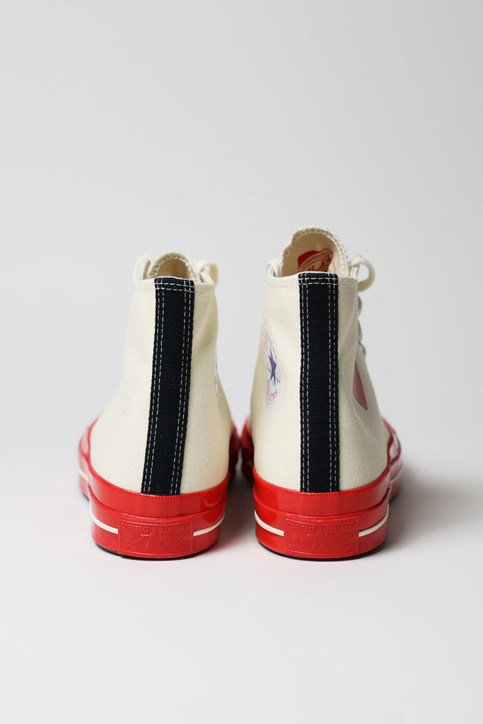Comme des Garçons PLAY - CdG PLAY x Converse Red Sole Hi - Off White - Canoe Club