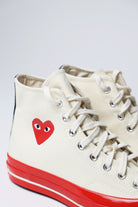 Comme des Garçons PLAY - CdG PLAY x Converse Red Sole Hi - Off White - Canoe Club