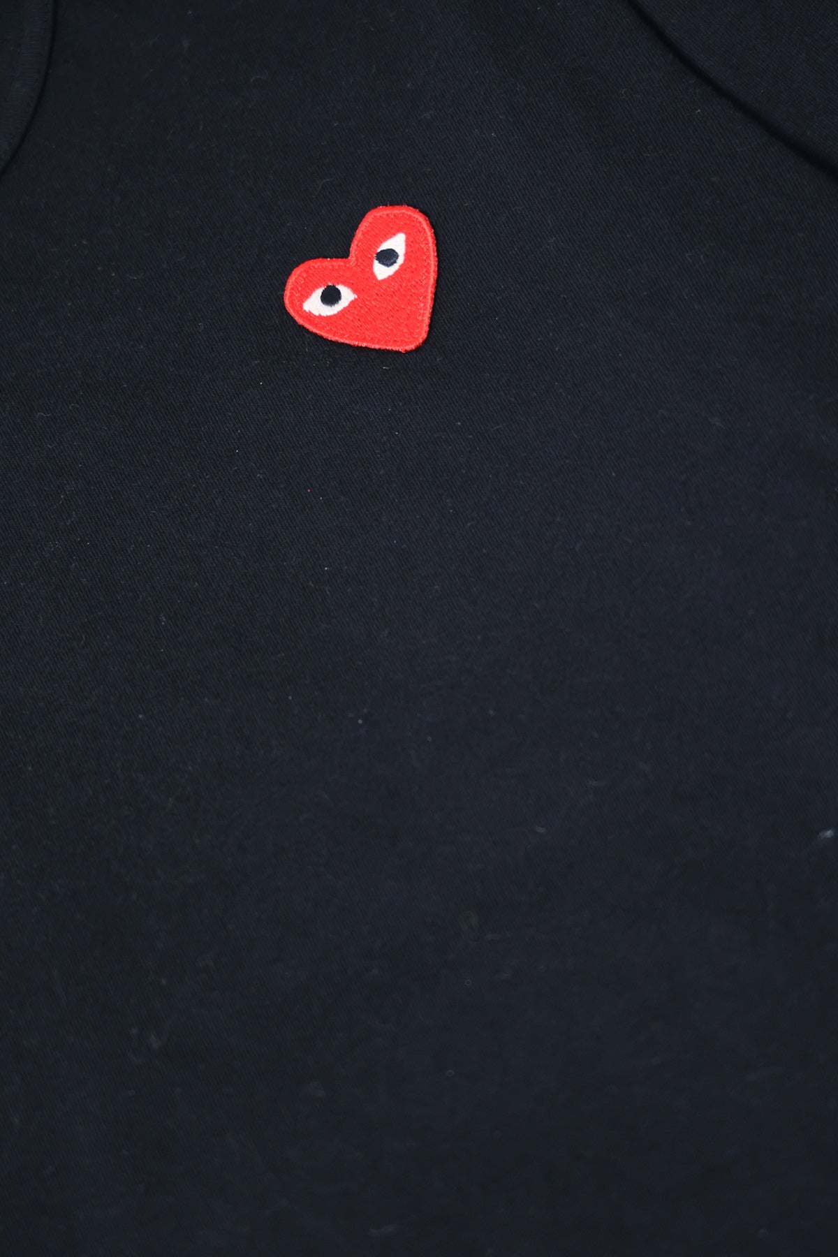Comme des Garçons PLAY - Red Heart Long Sleeve T-Shirt - Black - Canoe Club