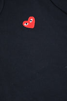 Comme des Garçons PLAY - Red Heart Long Sleeve T-Shirt - Black - Canoe Club
