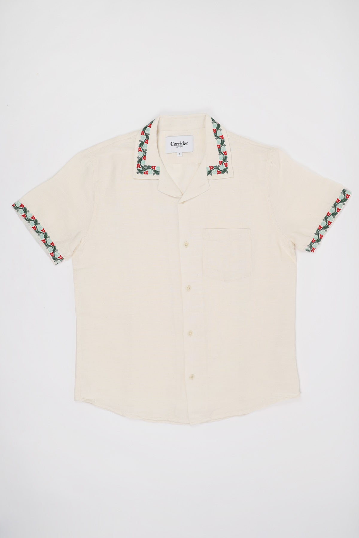 Corridor - Hamsa Floral Linen - Natural - Canoe Club