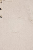Corridor - Knit Slouchy Polo - Natural - Canoe Club