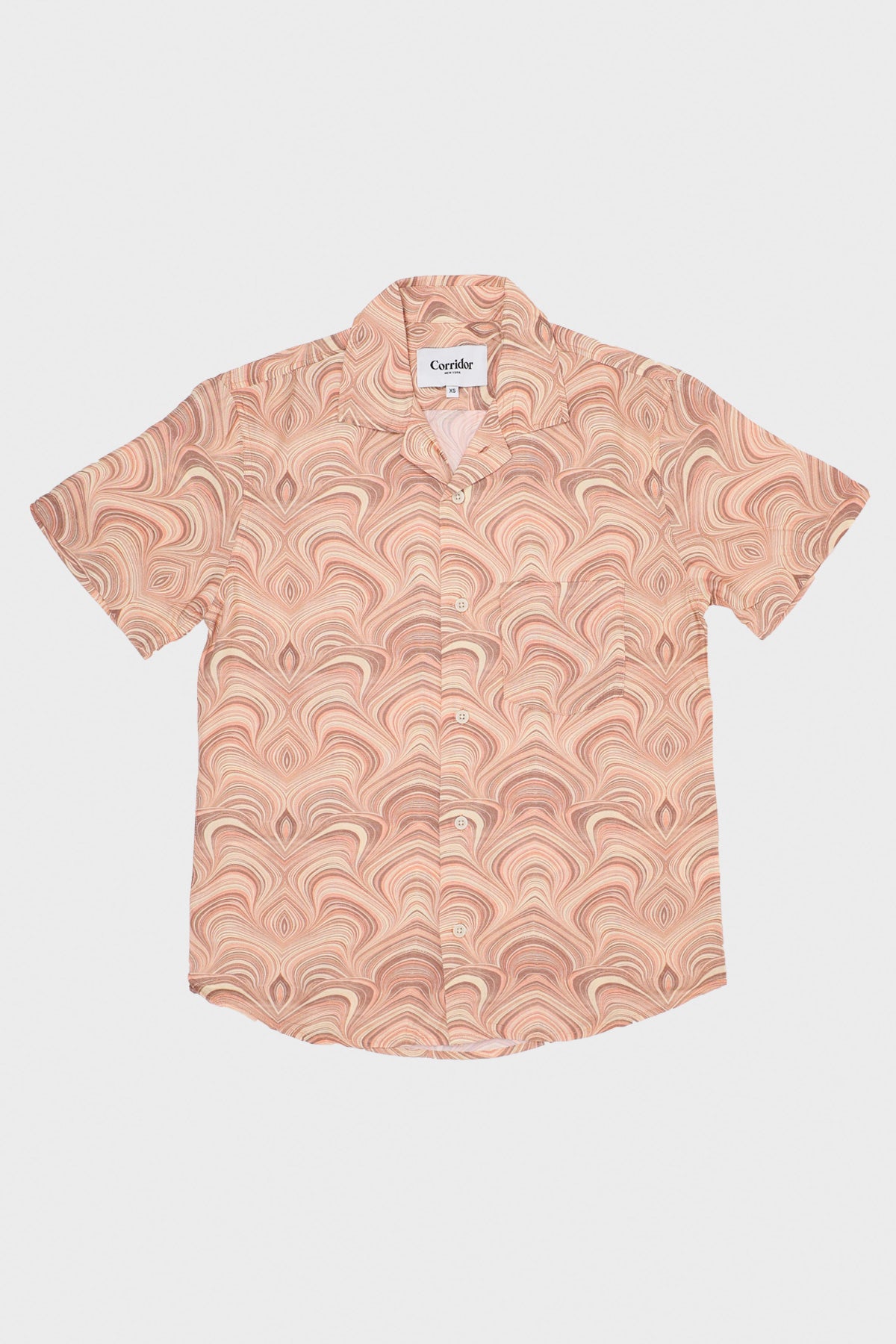 Corridor - Marbleized Short Sleeve - Natural - Canoe Club