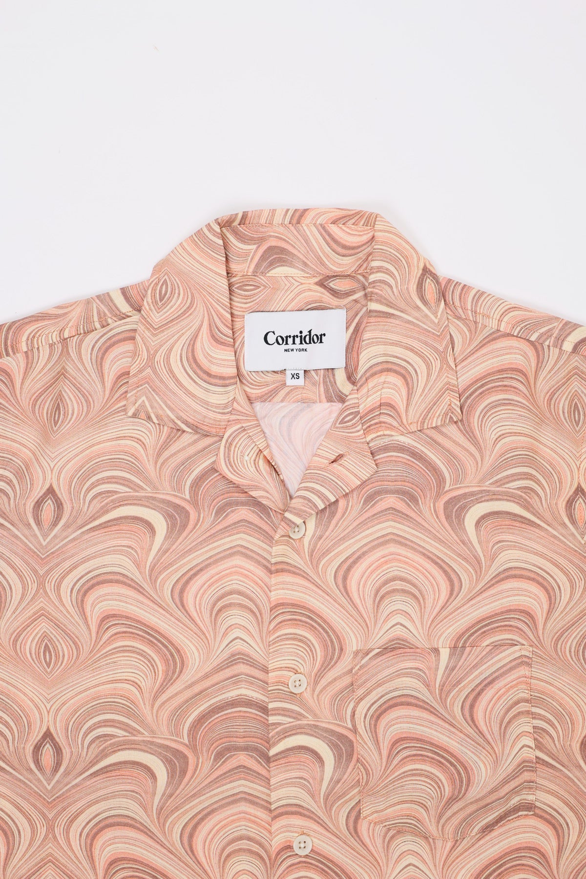Corridor - Marbleized Short Sleeve - Natural - Canoe Club
