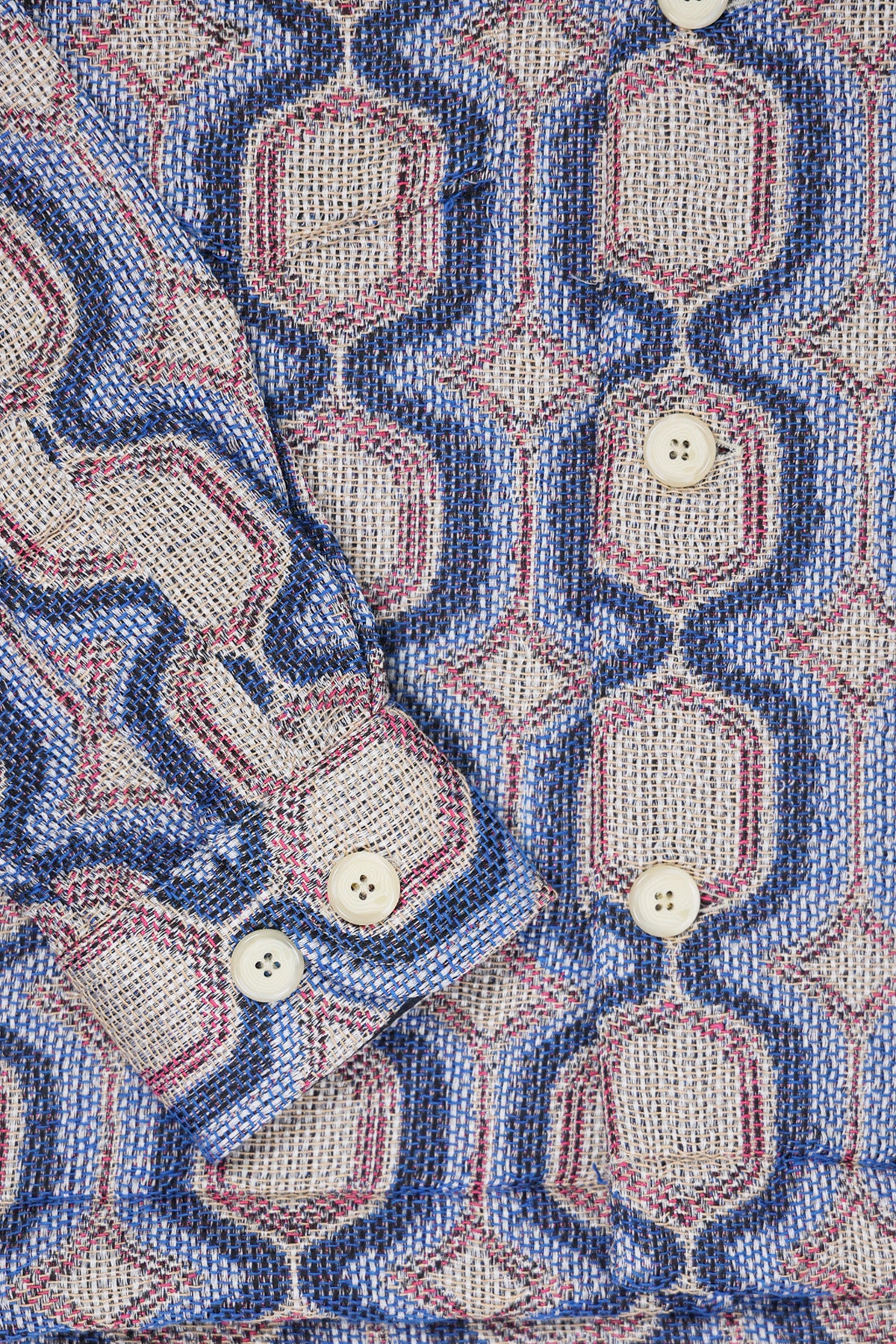 Corridor - Mosaic Military Jacket - Blue - Canoe Club