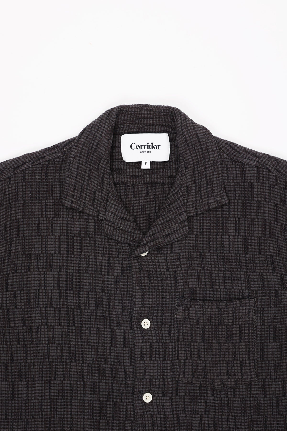 Corridor - Rainbow Weave Camp Collar - Black - Canoe Club
