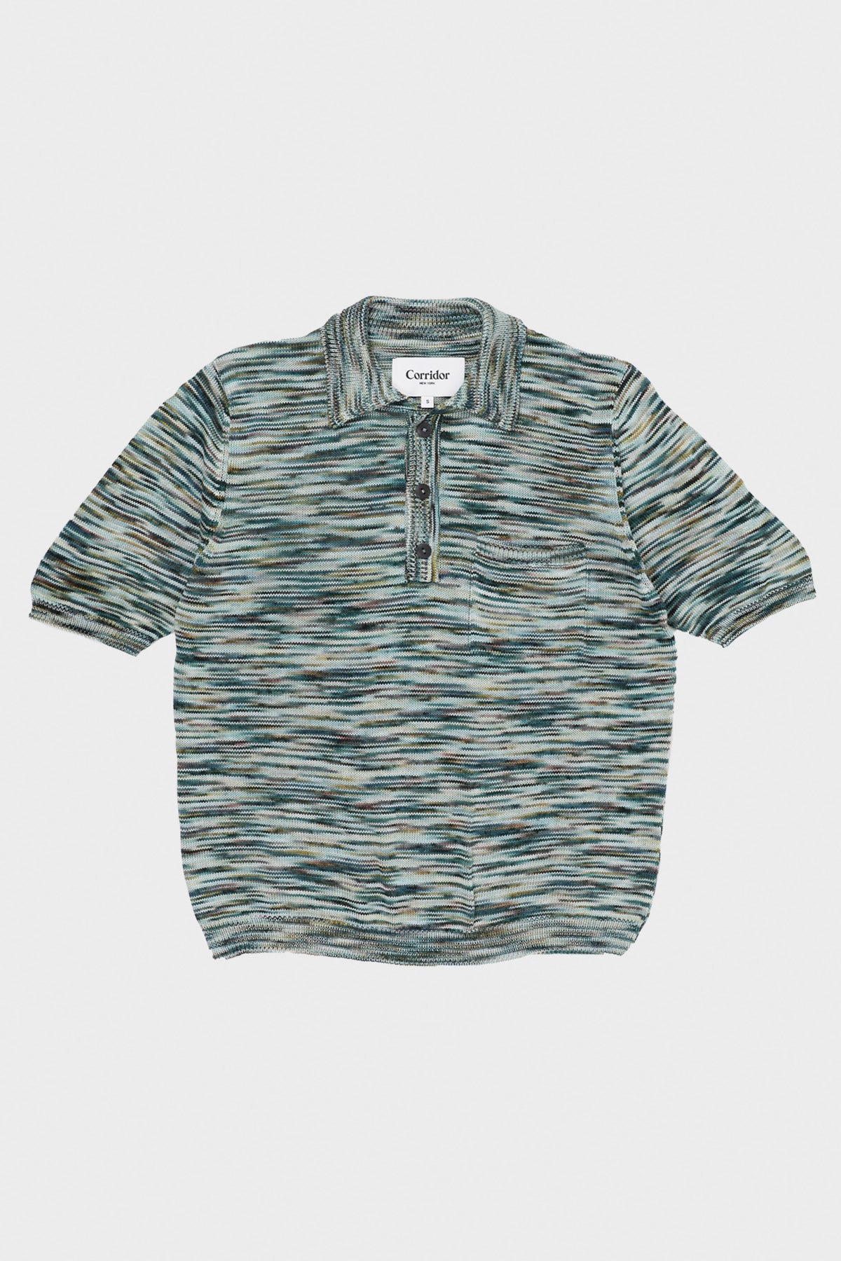 Corridor - Spacedye Polo - Green - Canoe Club