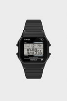 Timex - Timex T80 34mm Stainless Steel Expansion Band Watch - Black - Canoe Club