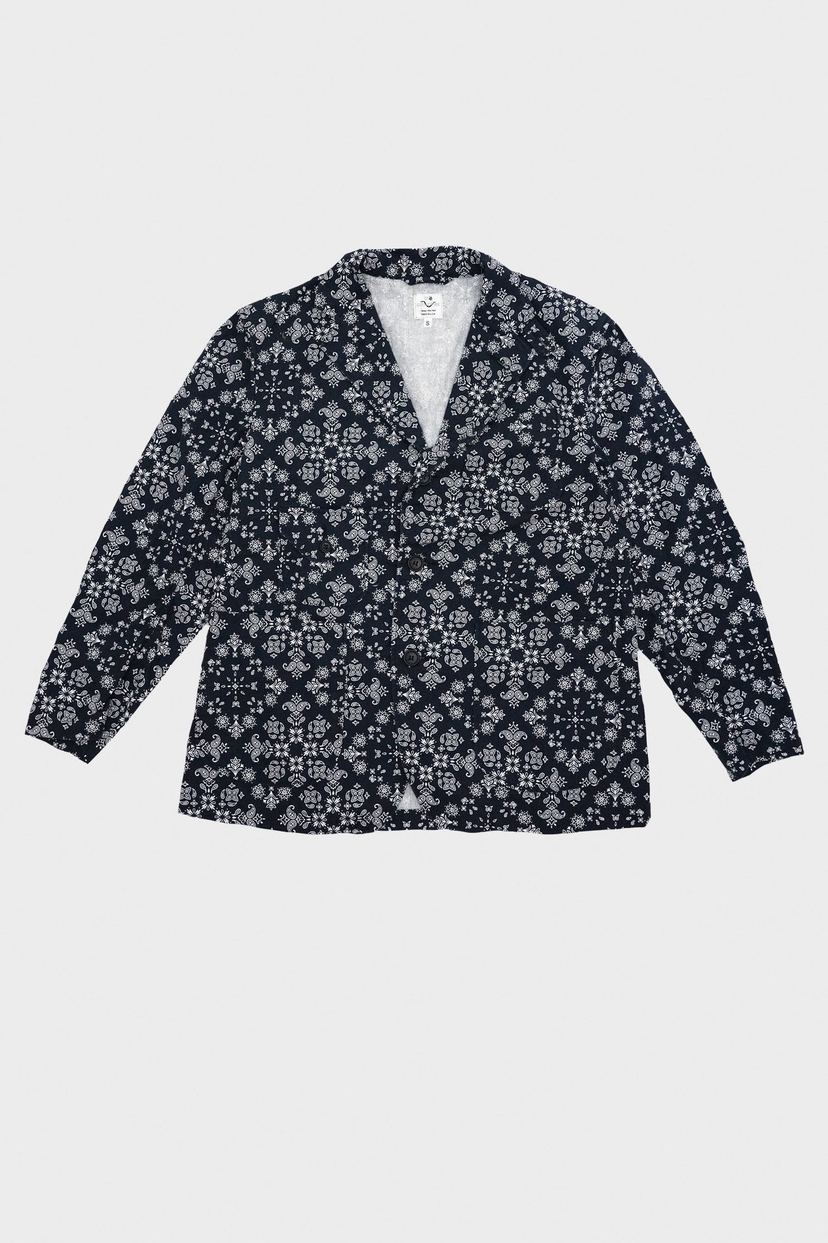 The Conspires - Cotton Oxford Military Jacket - Navy - Canoe Club