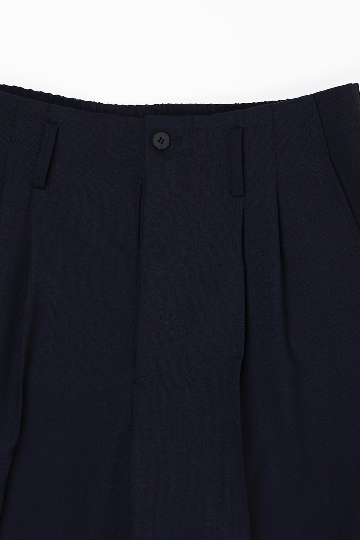 Document - Hopsack Wide & Easy Trousers - Navy - Canoe Club