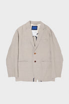 Document - Irish Linen Relaxed Jacket - Beige - Canoe Club