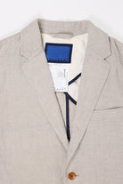Document - Irish Linen Relaxed Jacket - Beige - Canoe Club