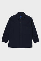 Document - Jacquard Cotton Shirt - Navy - Canoe Club