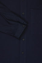 Document - Jacquard Cotton Shirt - Navy - Canoe Club