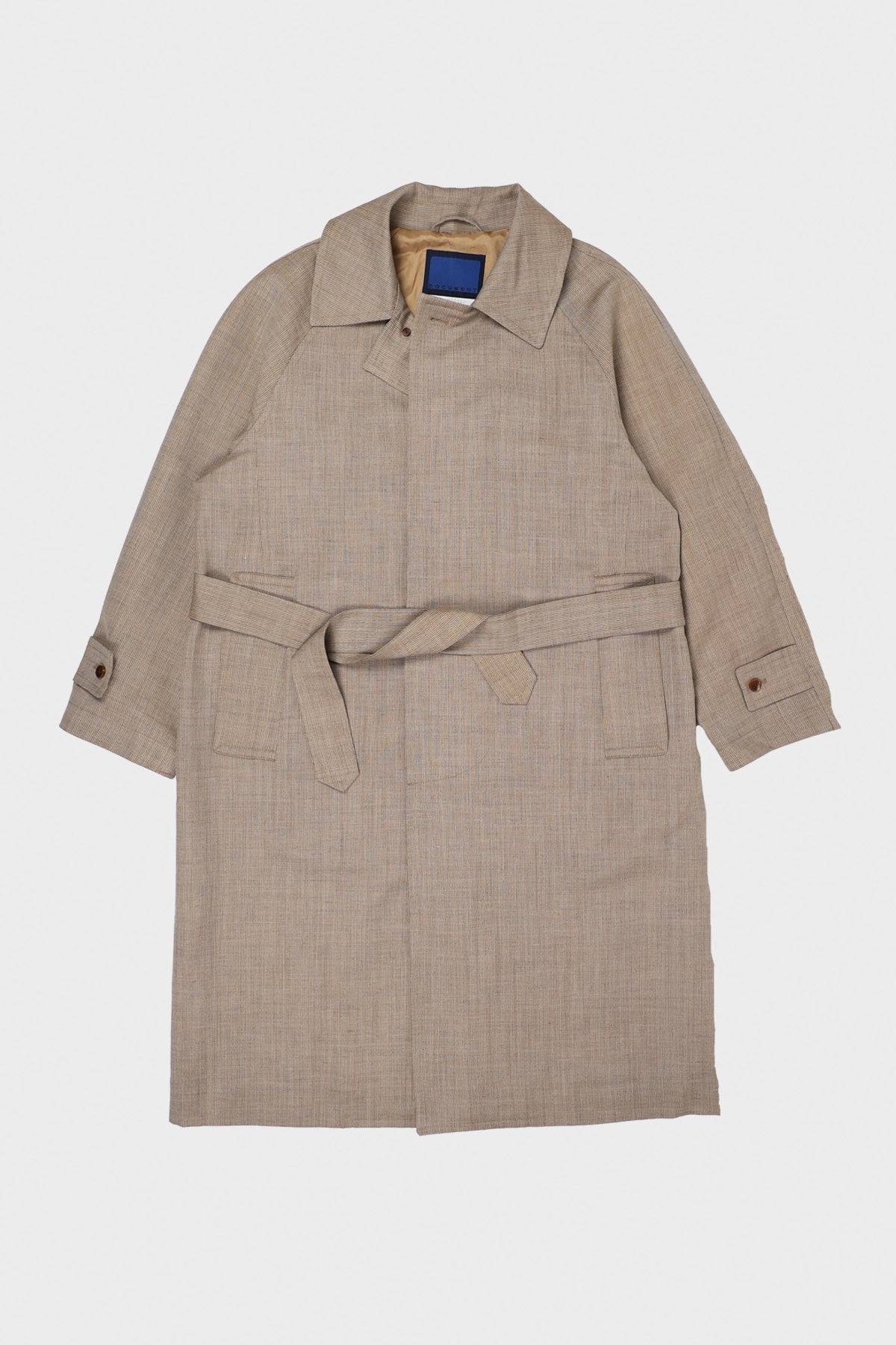 Document - Lightweight Wool Balmacaan - Beige - Canoe Club