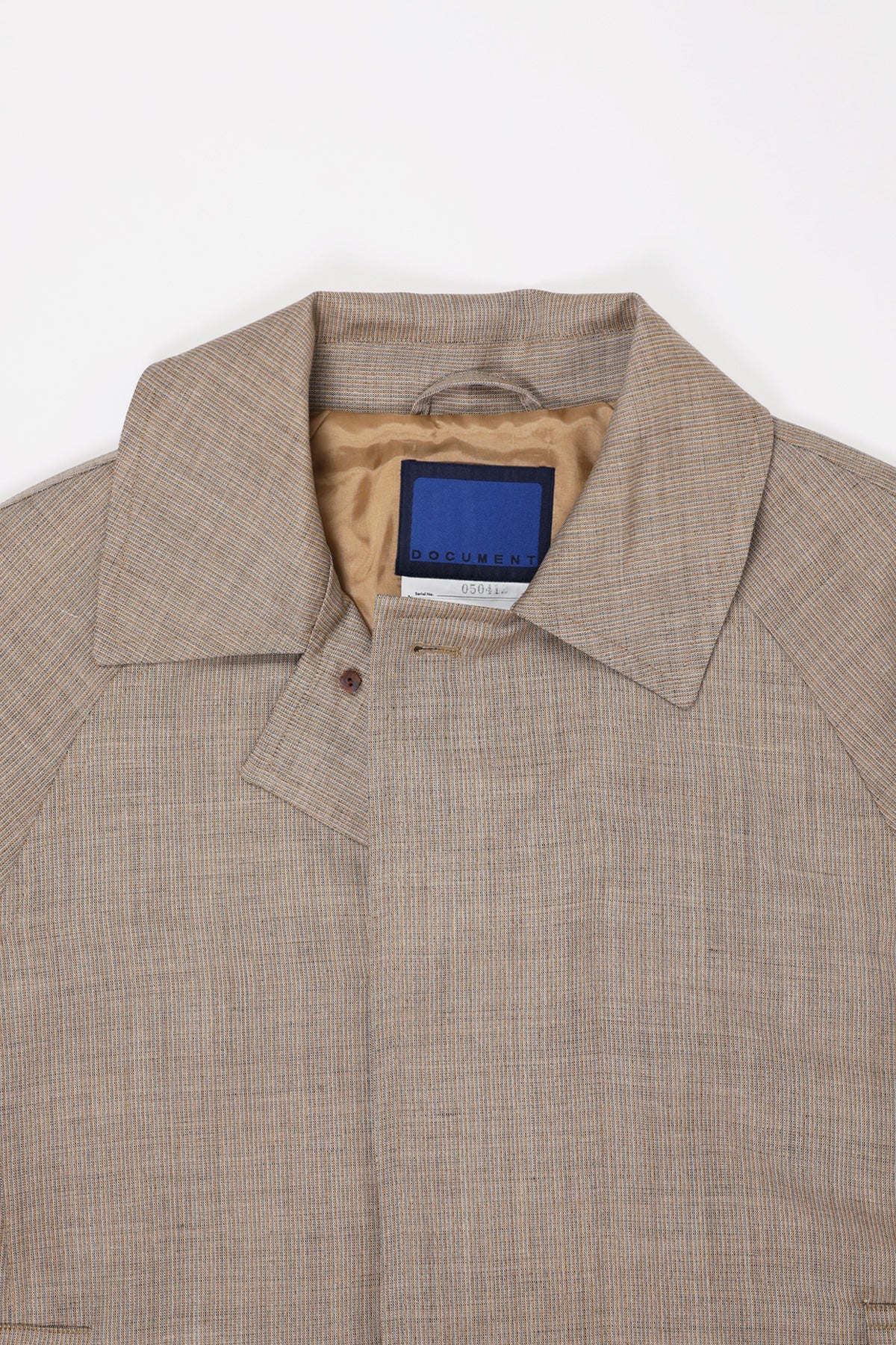 Document - Lightweight Wool Balmacaan - Beige - Canoe Club
