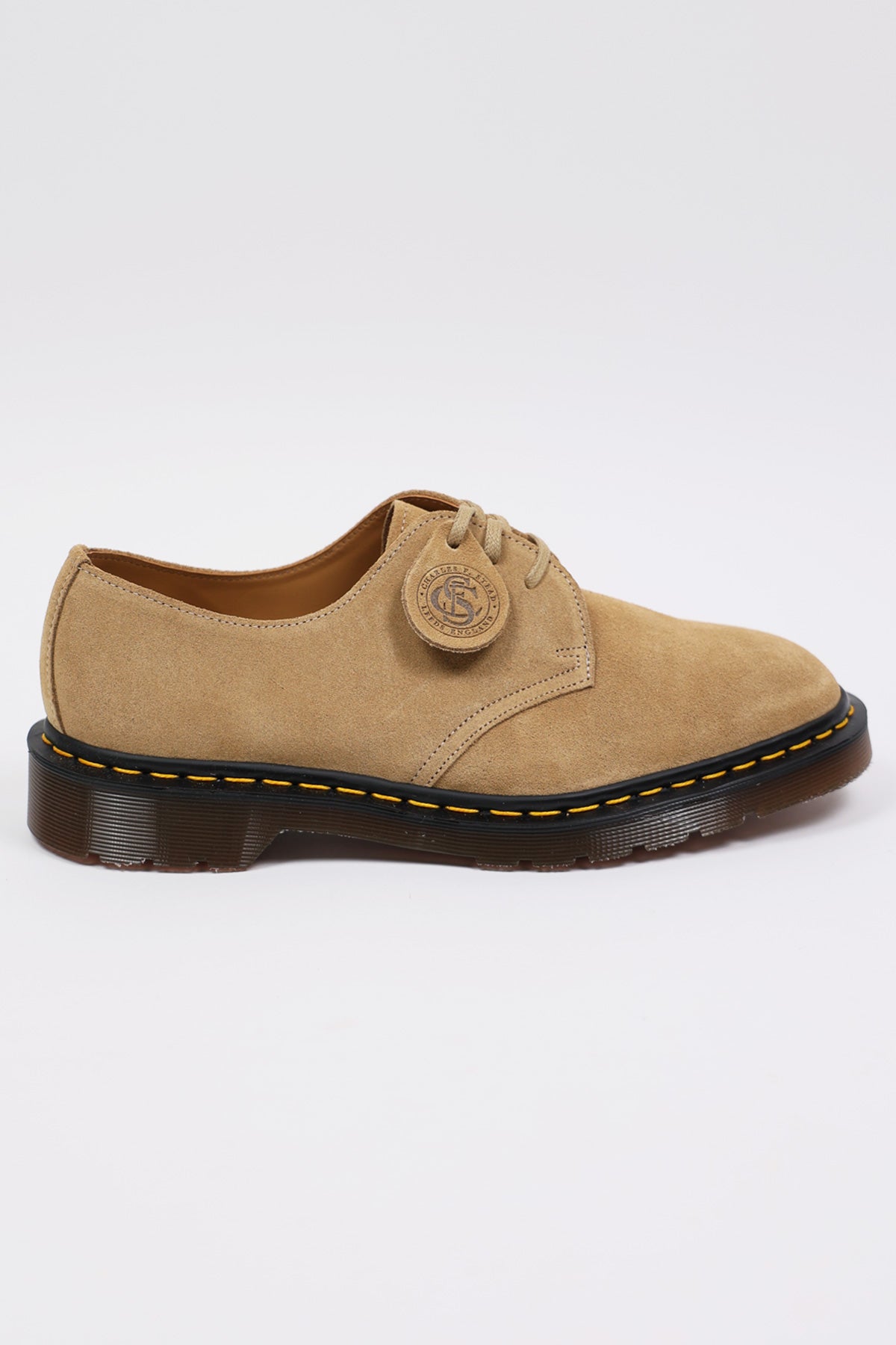 Dr. Martens - 1461 Shoe - Almond Beige Buck Suede - Canoe Club