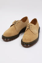 Dr. Martens - 1461 Shoe - Almond Beige Buck Suede - Canoe Club