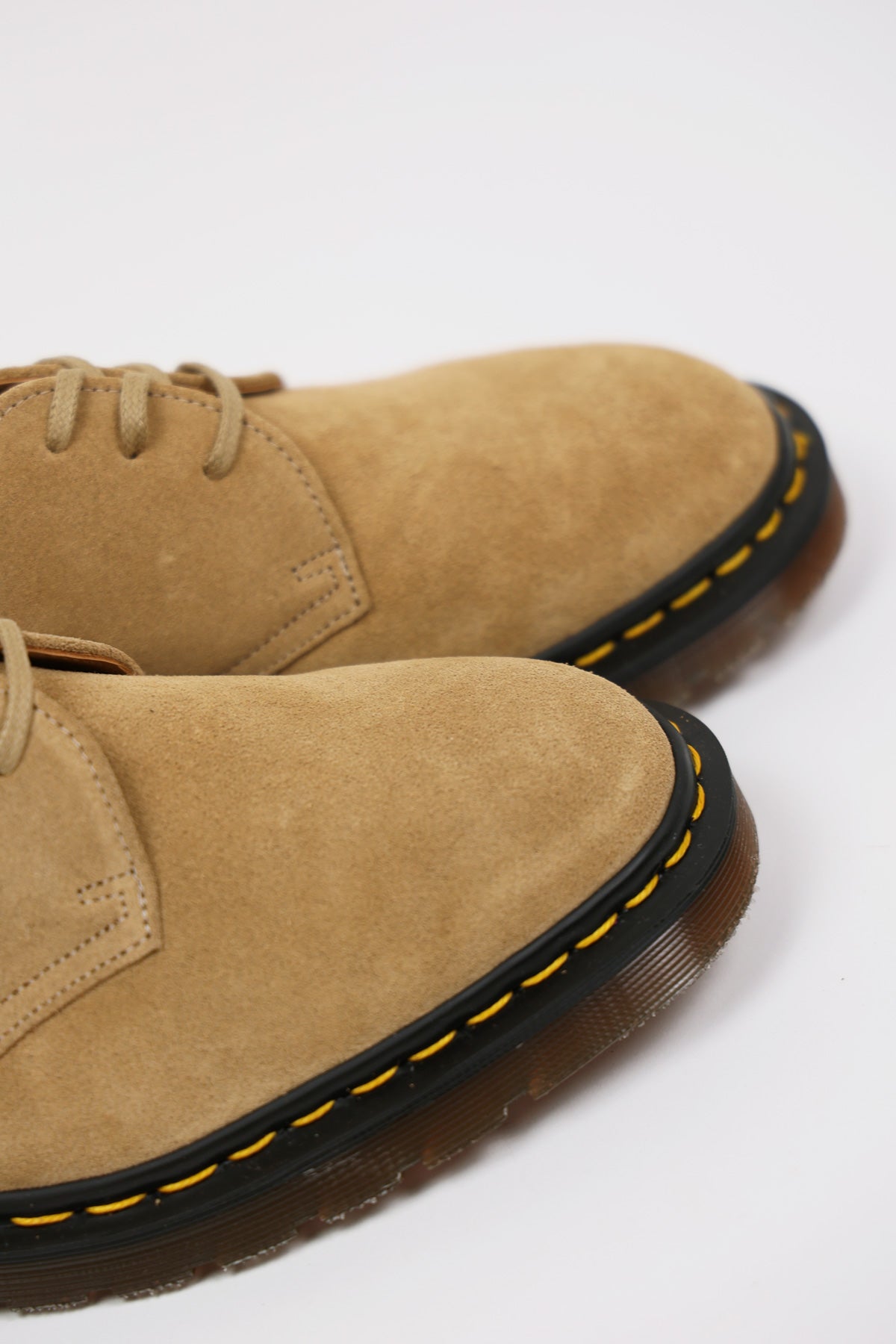 Dr. Martens - 1461 Shoe - Almond Beige Buck Suede - Canoe Club